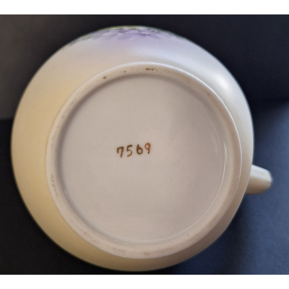 Andrea By Sadek Porcelain Pastel Floral Design Pitcher 6.5" #7569 - Picture 7 of 7